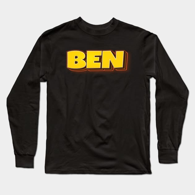 Ben Long Sleeve T-Shirt by ProjectX23Red